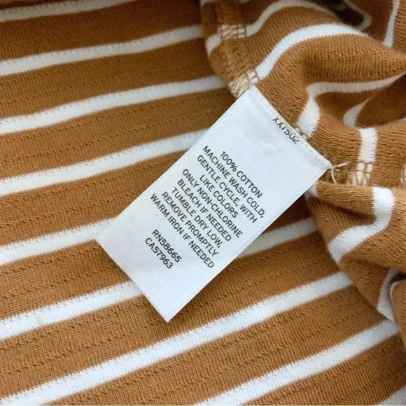 NWT Caslon Split Neck Striped Top - Picture 11 of 13